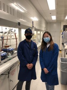 Two people in a lab